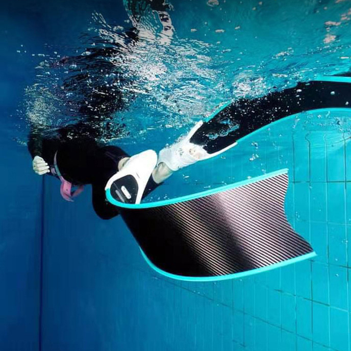 Fin Diving Blade - نبض وحدات Freediving زعنفة ألياف الكربون